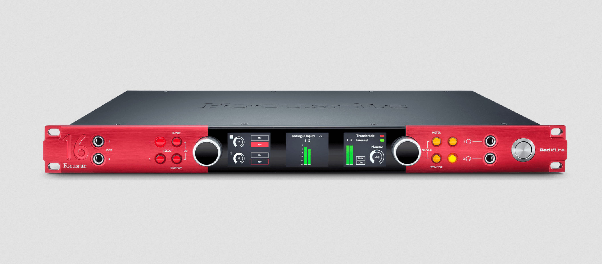 Focusrite Red 16Line front panel