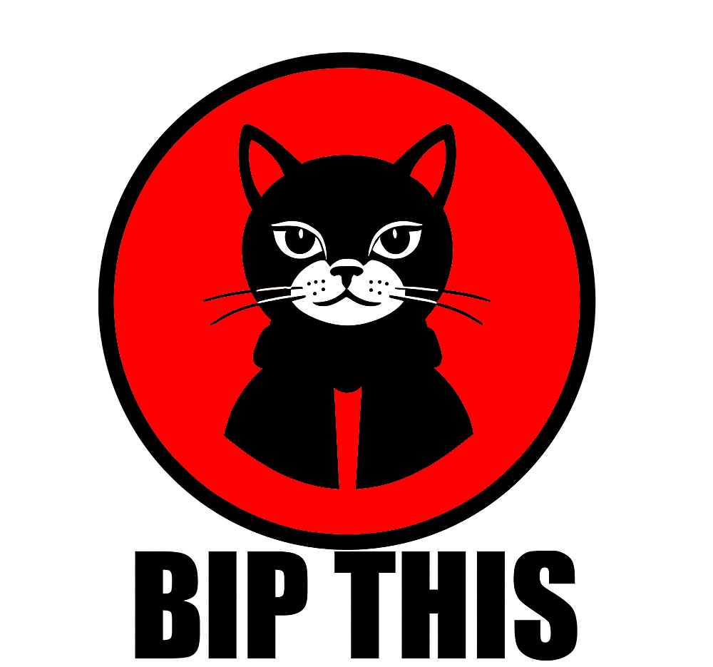 Bip the Cat Logo Wearing A mask